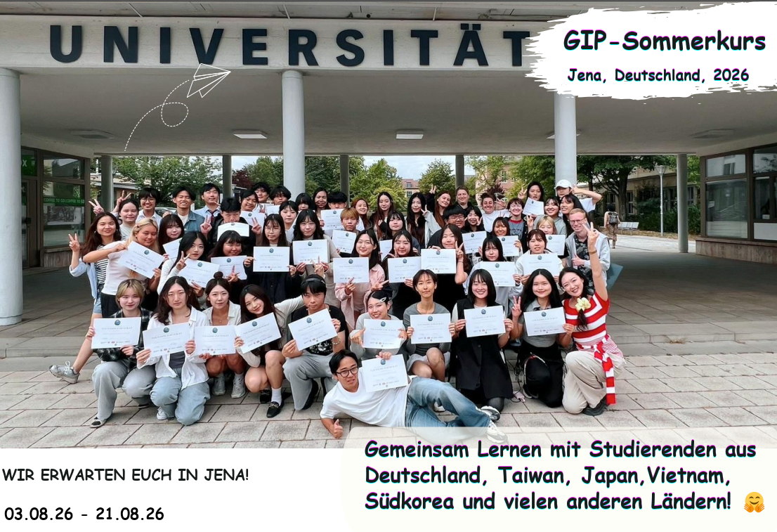 5. GIP-Sommerkurs in Jena 2026